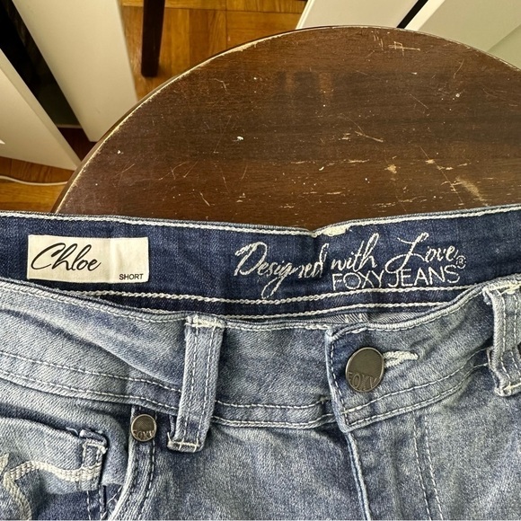 Foxy Jeans Chloe Denim Shorts 32 - Picture 7 of 8